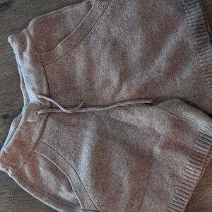 Babaton Tan Knit Shorts Soft Comfort